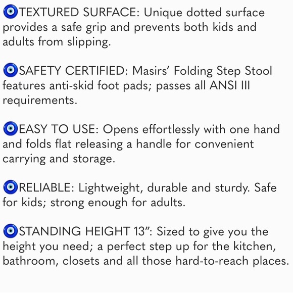 Folding Step Stool, 13 Inch - Anti-Skid Step Stool for Kids or Adults (Black) - Picture 6 of 7